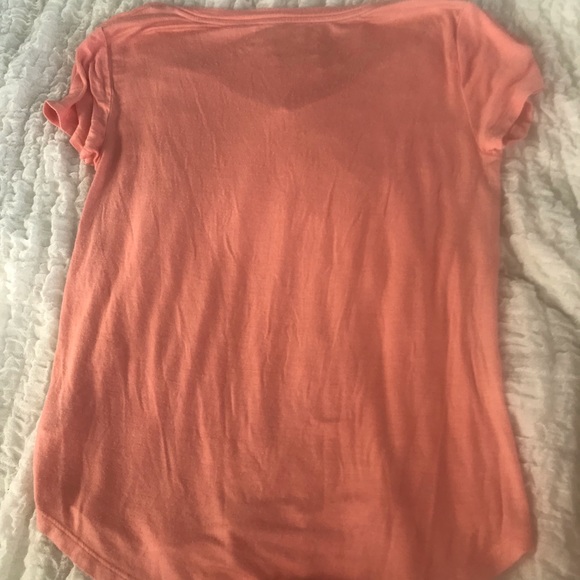 Apricot orange Aeropostale super soft v-neck t - Picture 3 of 3